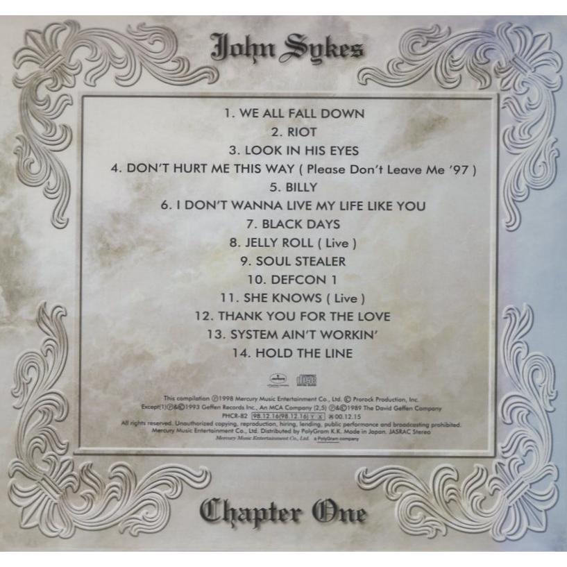 ジョン・サイクス JOHN SYKES / 第一章 〜ベスト・オブ・ジョン