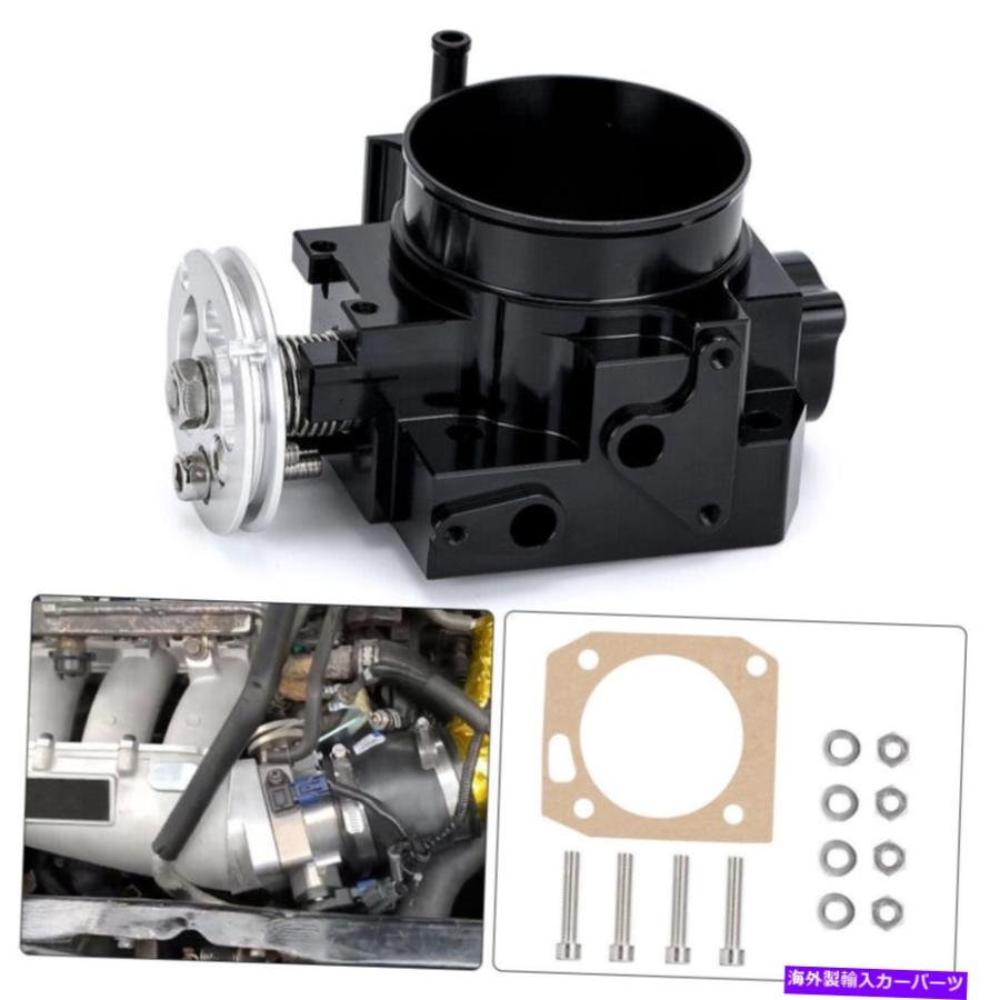 Throttle Body Acura Honda DC5 EP3 FG FA K-SERIES K20とり交わすの目的のスロットルボディブラックの70粍雄螺旋 70MM Bolt On Throttle Body Black Fo