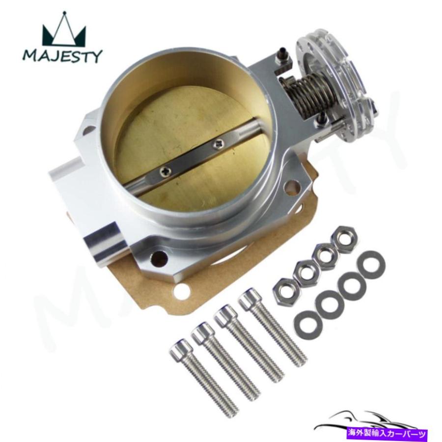 Throttle Body スロットルボディQ45 90mm -80mm for日産スカイラインR33 R34 RB25DET RB26DETシルバー Throttle Body Q45 90MM - 80MM For Nissan Skyの画像