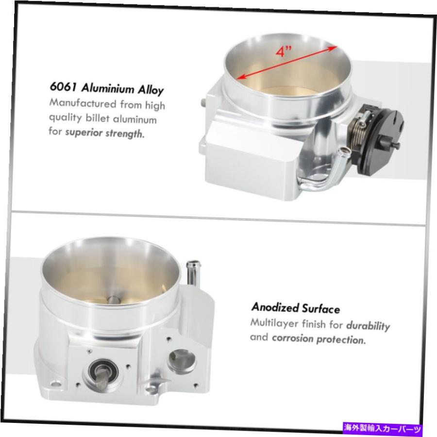 Throttle Body 取り替えっこ92粍軽銀有線テレビGM LS1 LS2 LS3 LS6 LS7発動機の目的のスロットル上半身 Replacement 92MM Aluminum Cable Throttle Bo