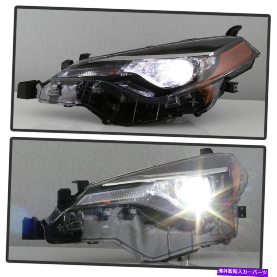 USヘッドライト 2017-2019トヨタカローラL LEDプロジェクターヘッド