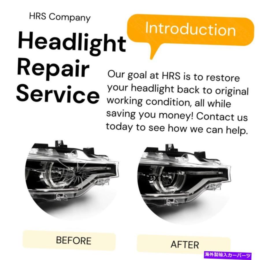 USヘッドライト 左ヘッドライトレンズ交換修理サービス20162018 BMW F30 3シリーズ17 18 Left Headlight