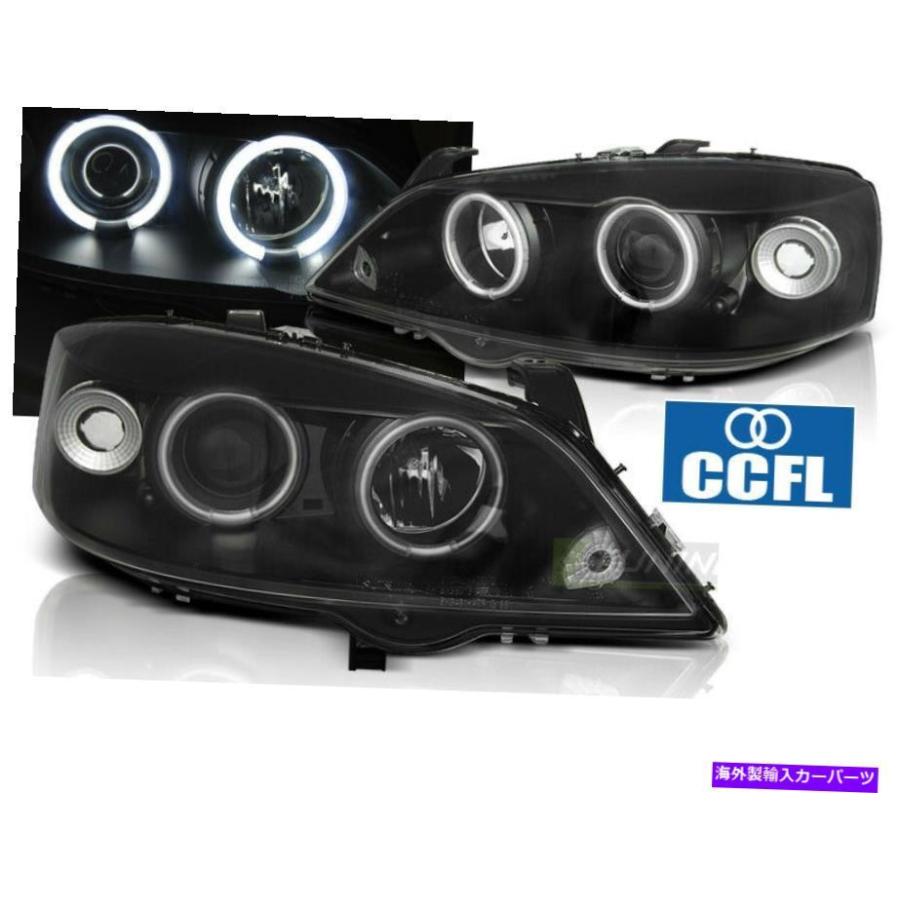 USヘッドライト オペルアストラG 97-04のペアプロジェクターヘッドライトCCFLブラックFreeship Pair Projector Headlights for Opel ASTRA G 97-04 An