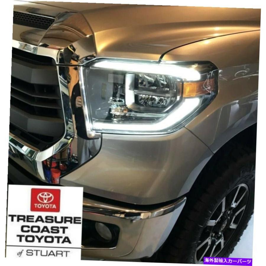 USヘッドライト 新しいOEMトヨタツンドラ2018-2019プラチナクロムLEDヘッドライト（運転手側） NEW OEM TOYOTA TUNDRA 2018-2019 PLATINUM CHROME LED