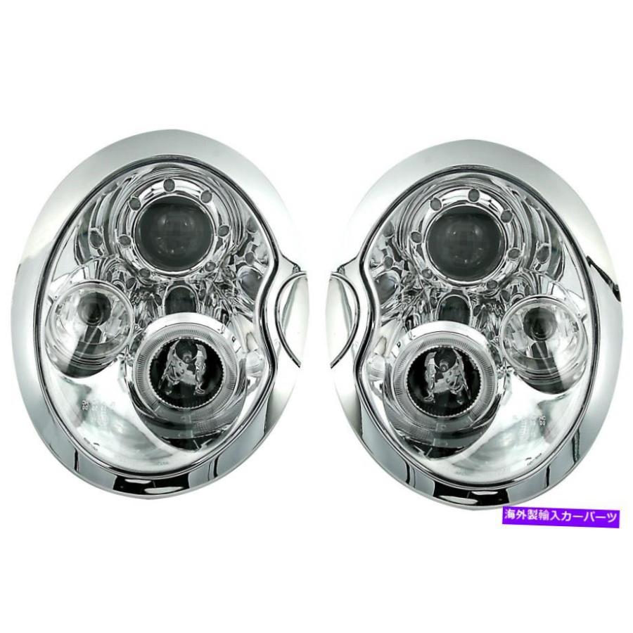 USヘッドライト BMWミニクーパーR50 R52 R53 01-06天使の目の