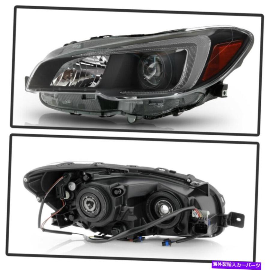 USヘッドライト 2015-2020 Subaru WRXハロゲンタイプブラックOE