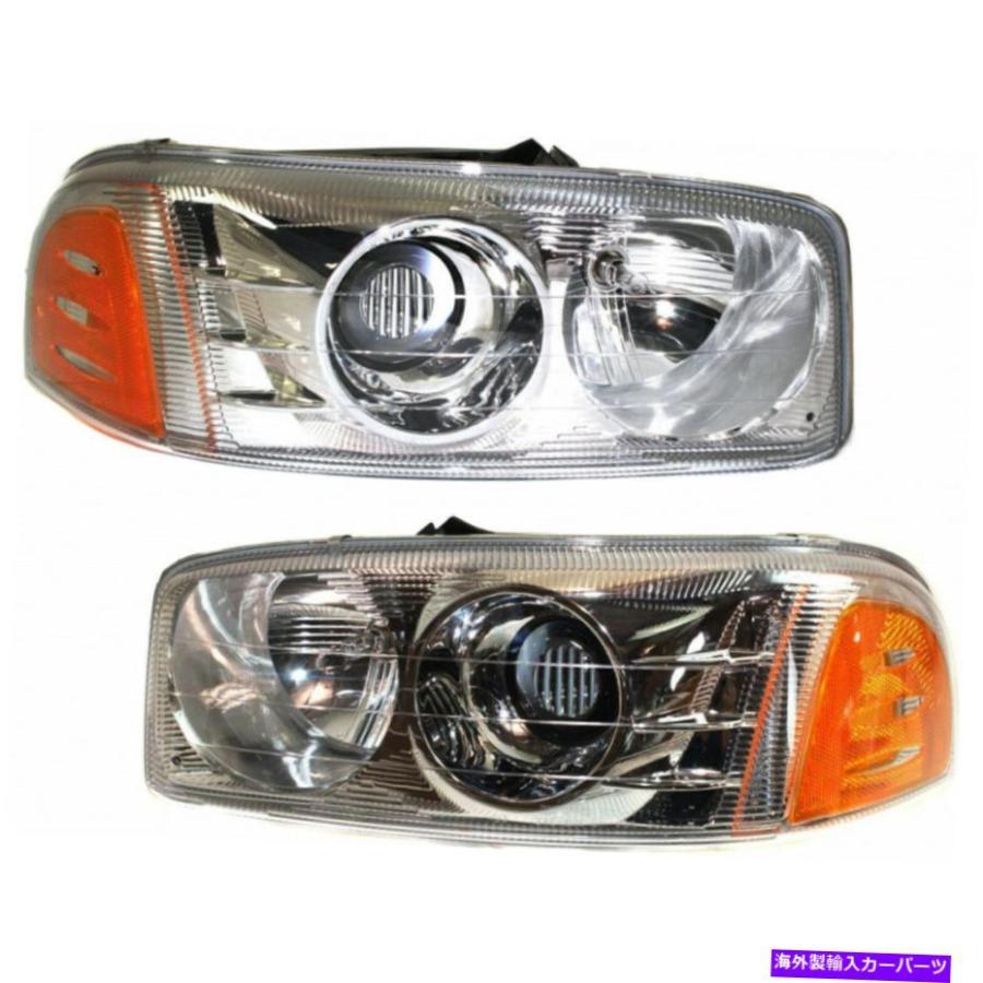 USヘッドライト FITS 2007 GMCシエラ1500クラシックヘッドライトペアサイド（CAPA） Fits 2007 GMC Sierra 1500 Classic Headlight Pair Side (CAPA)