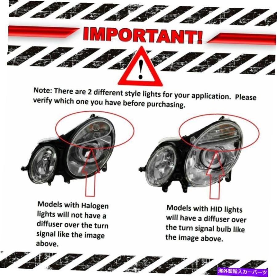 USヘッドライト MercedesベンツEクラスのためのヘッドライトヘッド