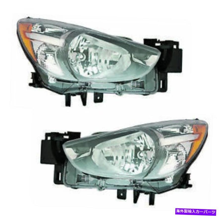 USヘッドライト 2016年マツダ2ヘッドライトペアセット For 2016 Mazda