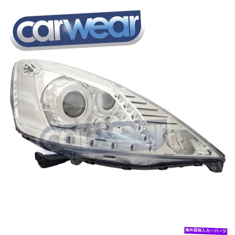 USヘッドライト ホンダジャズフィットGE 2008-2011クロムLED DRL