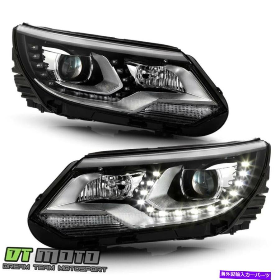 USヘッドライト 2012-2018火山スワーゲンTiguanハロゲンモデルLEDバー