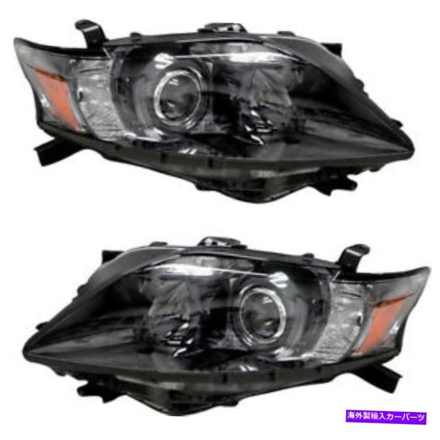 USヘッドライト Halogenヘッドライトヘッドランプ新しいペア2011年2011年2011年LEXUS RX450H Halogen Headlights Headlamps NEW Pair Set for 2010 20