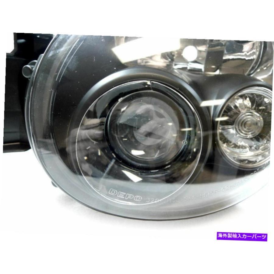 USヘッドライト 2002-2003のBugeyeブラックプロジェクターヘッド