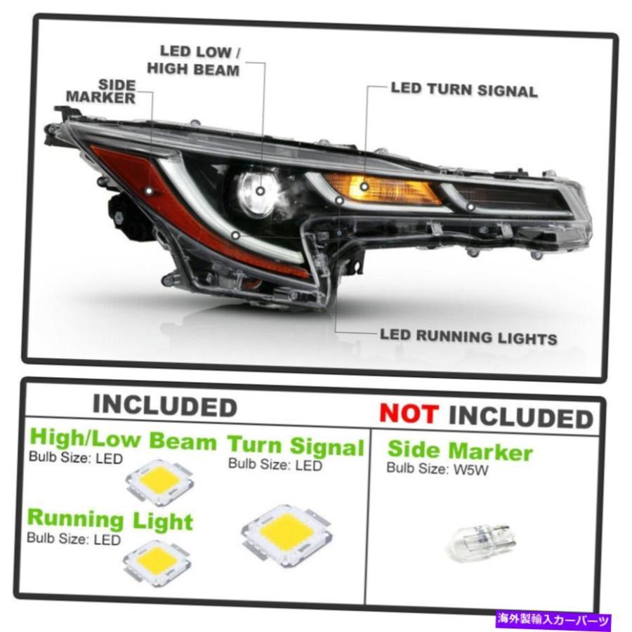 USヘッドライト 旅客サイドフィット20-21トヨタカローラLED DRL USヘッドライト 旅客サイドフィット20-21トヨタカローラLED DRL