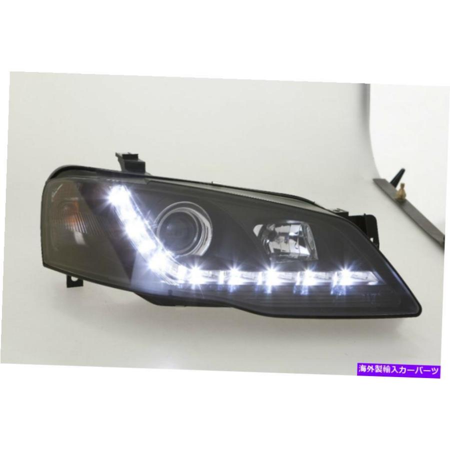 USヘッドライト LEDプロジェクターブラックヘッドライトをスーツフォードFalcon BF Sedan Ute Wagon DRLスタイル LED Projector Black Headlights to