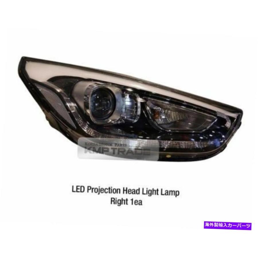 オンラインストア最安 USヘッドライト Hyundai 10-15ツーソンのためのOEM LED DRLフロントヘッド光プロジェクションランプRH +ジャック OEM LED DRL Front Head Light Proje