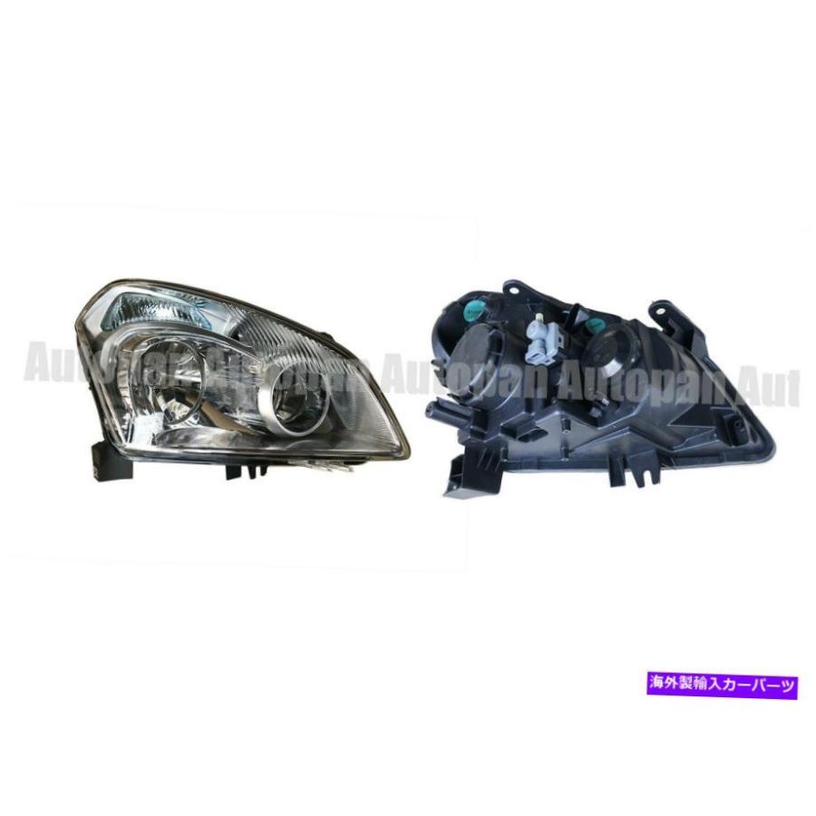 アウトレット価格で提供 USヘッドライト 日産Qashqai 2007-2013のペアヘッドヘッドライトライトランプ2011年2011年2011年2011年2011年2011年 Pair Head Headlight Lights Lamp