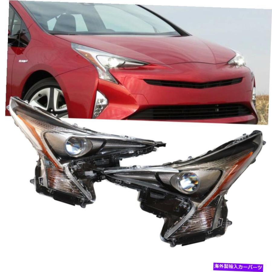 USヘッドライト 2016-2018トヨタプリウスヘッドライトLED左右8114047711 8107047711 For 2016-2018 Toyota Prius Headlight LED Left & Right 8114047