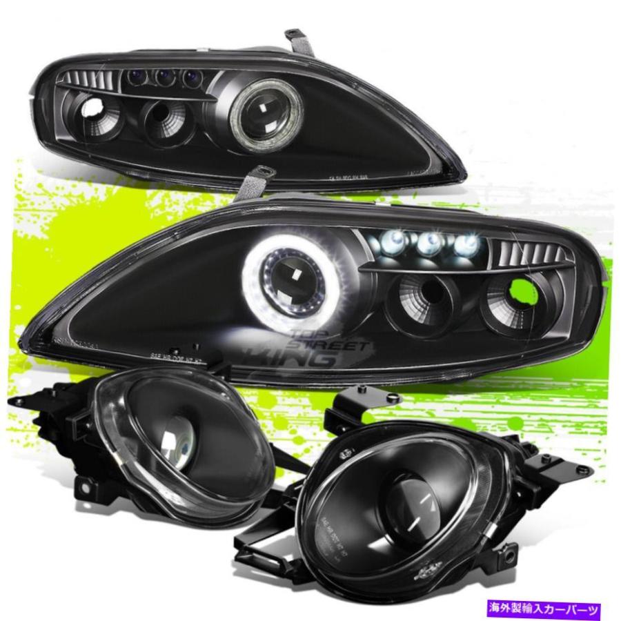 USヘッドライト Lexus SC300 SC400 92-00ブラックのためのLED DRL