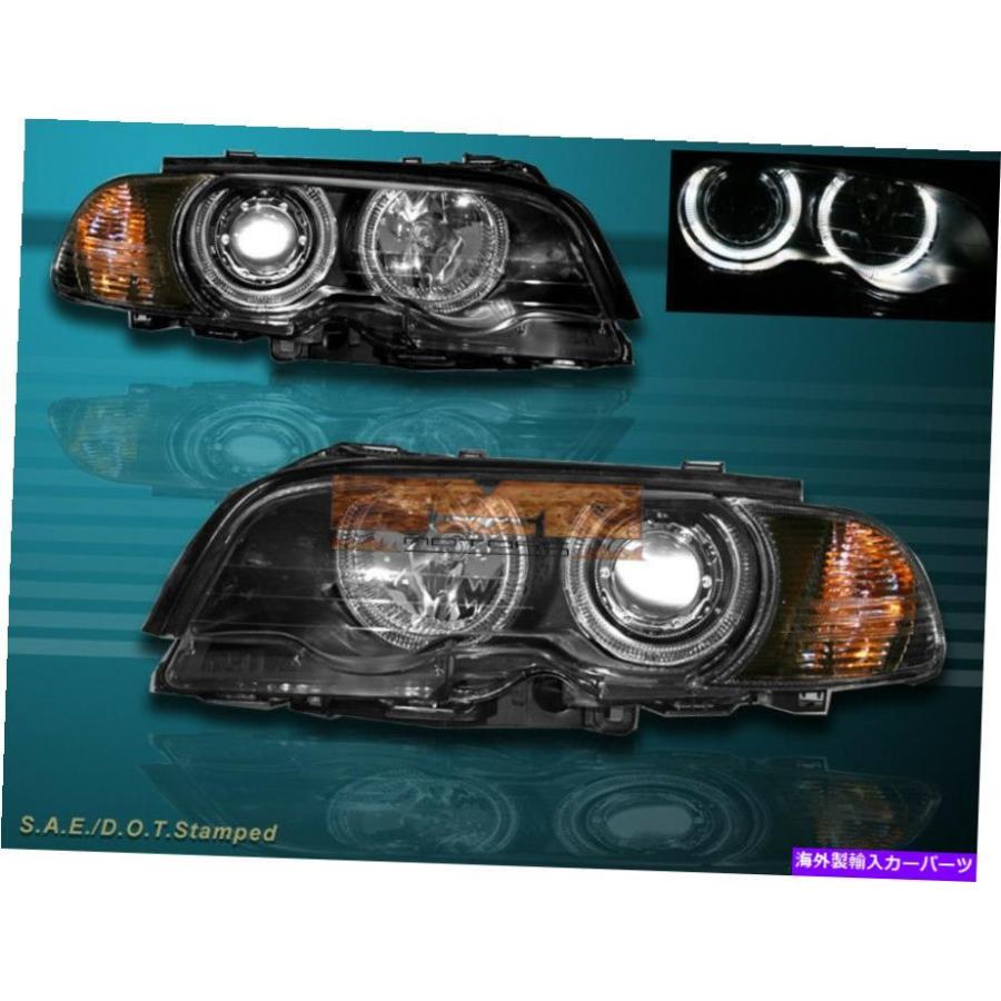 USヘッドライト 00-03 BMW E46 2DR HaloヘッドライトW /コーナー USヘッドライト 00-03 BMW E46 2DR HaloヘッドライトW /コーナー