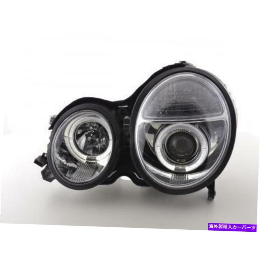 安値 USヘッドライト Chrome Finish Angel EyeヘッドライトMercedes W210 Eクラス99-01 Chrome finish angel eye headlights for Mercedes W210 E class 99