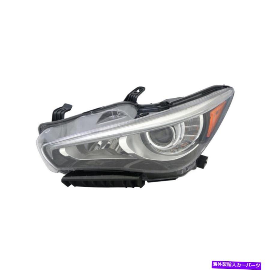 USヘッドライト ヘッドライトアセンブリ左TYC 20-9506-00フィット14-17 Infiniti Q50 Headlight Assembly Left TYC 20-9506-00 fits 14-17 Infiniti Q