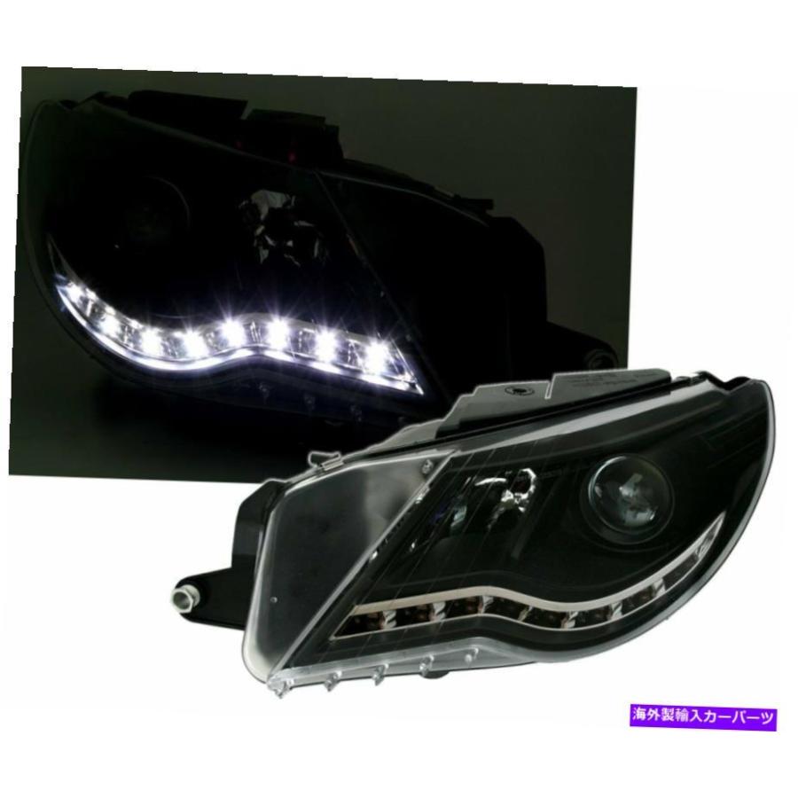USヘッドライト Hovedlyskastere LED DRL SE Etter VW Passat CC日光 