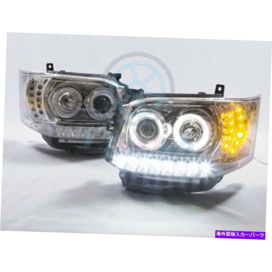 USヘッドライト トヨタハイエースヴァン2011-2013 COB Angel-Eye DRL
