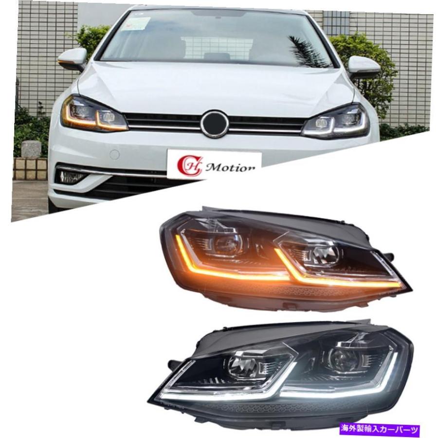 USヘッドライト 2013-2018 VW MK7ゴルフ7プロジェクターヘッドライトW