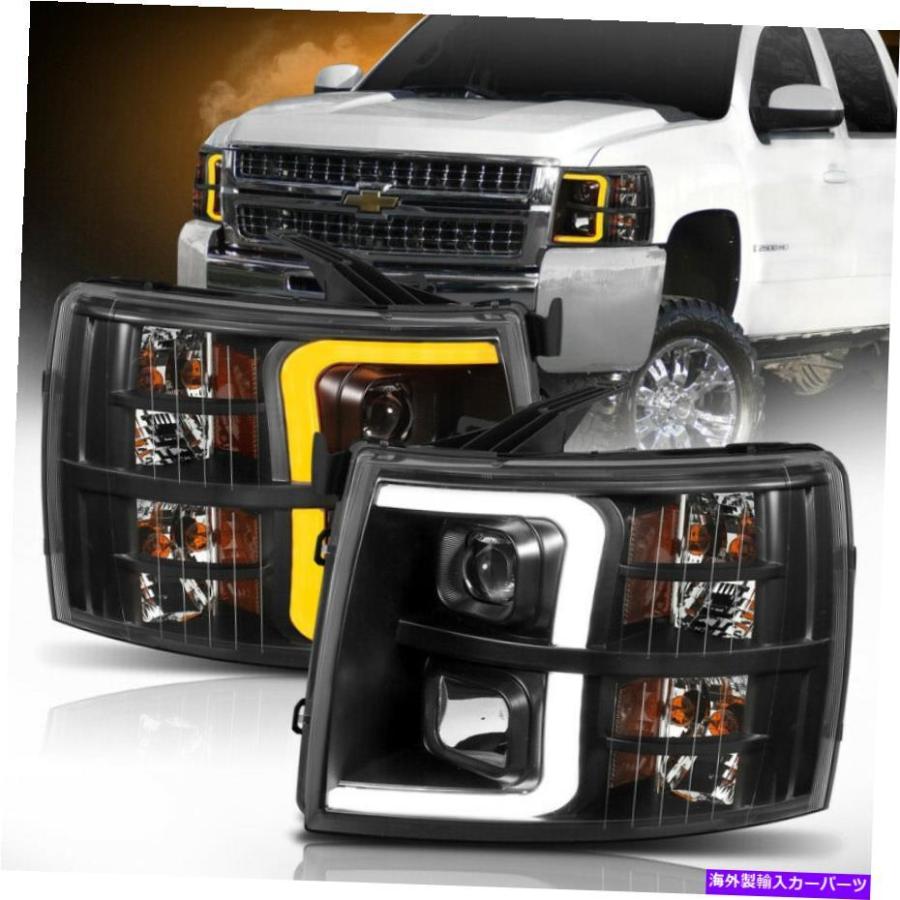 USヘッドライト ANZO 07-13シボレーSilverado 1500プランクスタイル 