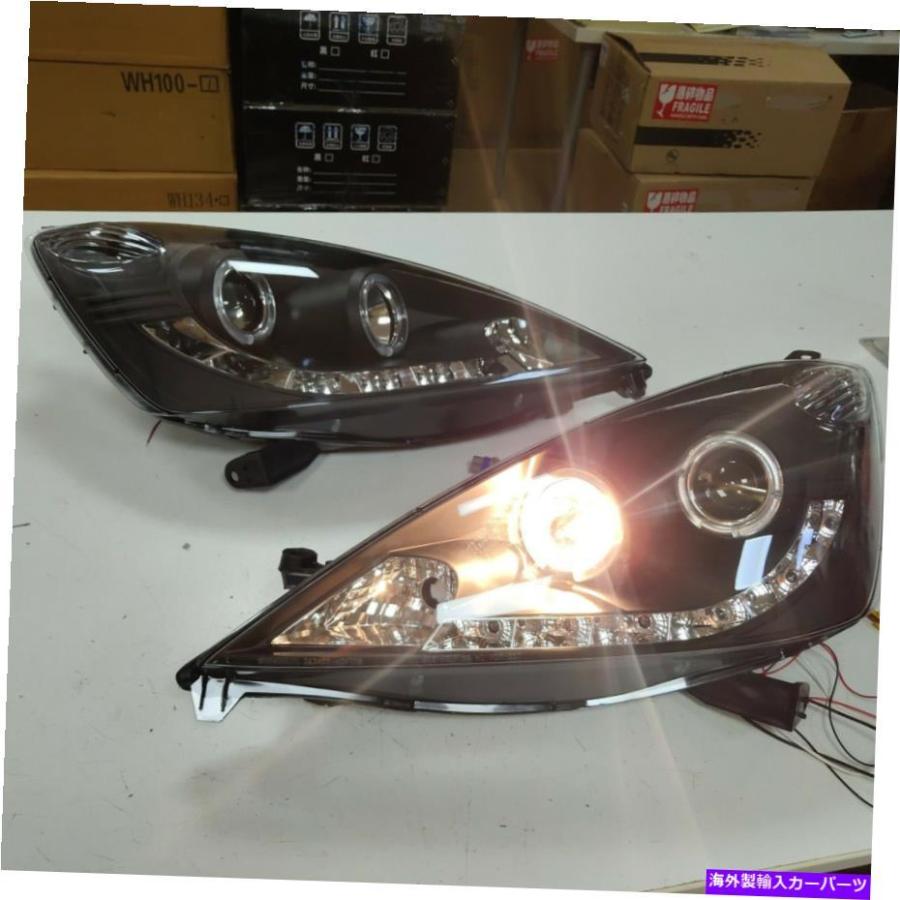 USヘッドライト Honda Fit Jazz Led Angel Eyes Lamps 2009-2012年Snの