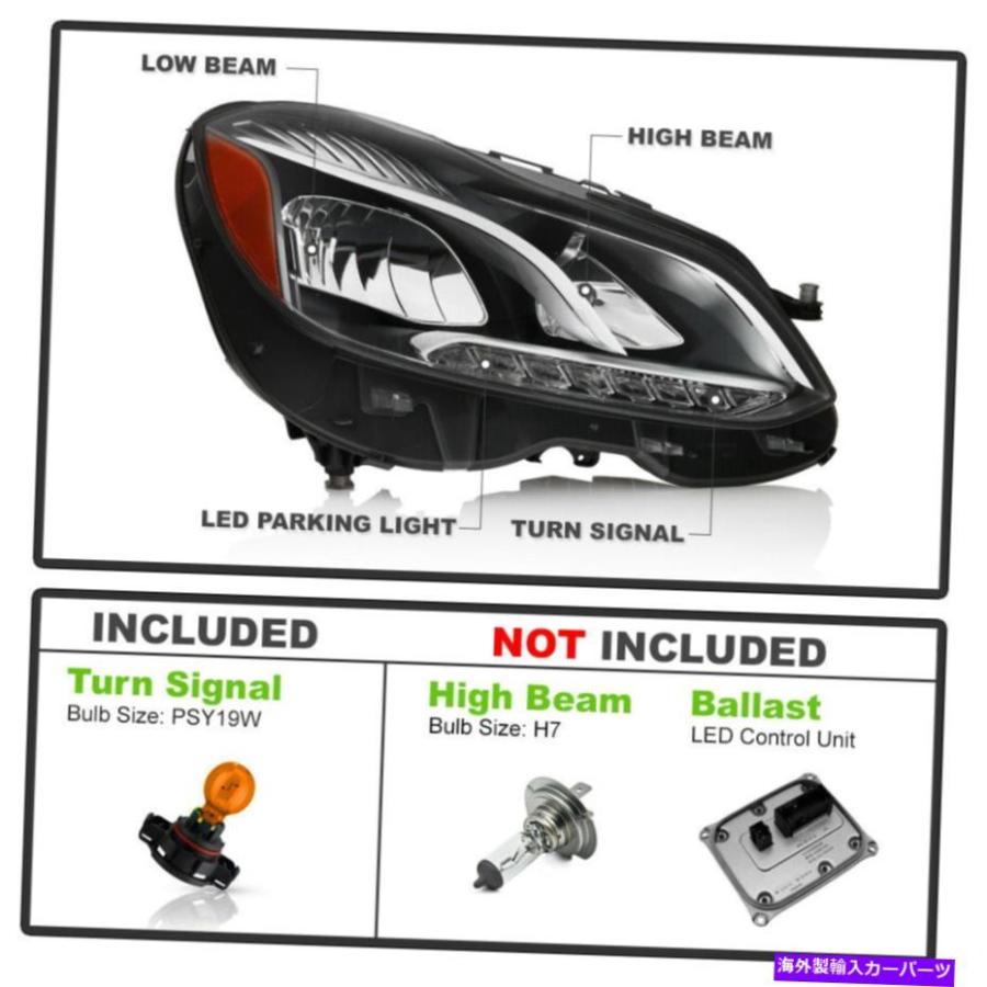 USヘッドライト 2014-2016メルセデスベンツEクラスW212ファセフィン