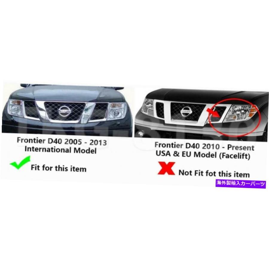 USヘッドライト Nissan Frontier Navara D40ピックアップ2005-2014の