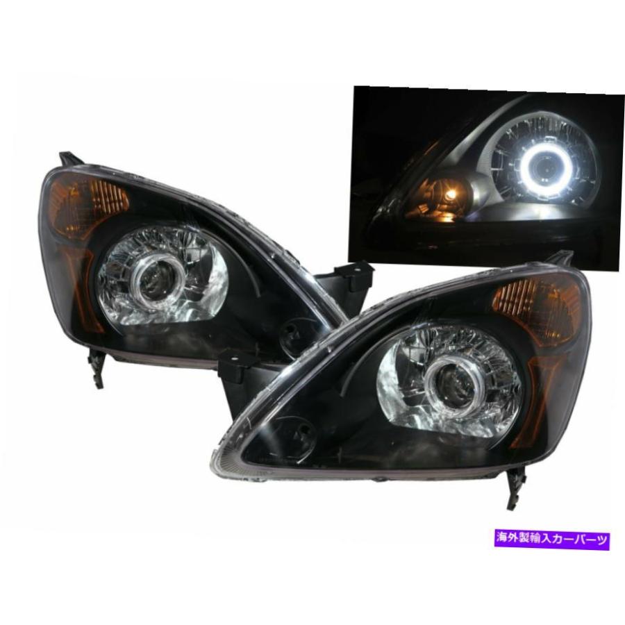 USヘッドライト CR-V CRV RD4-RD7 MK2 02-04ガイドLED Angel-Eye