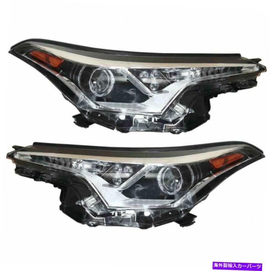 USヘッドライト トヨタC-HRヘッドライト2018年2019年ペアドライバーと