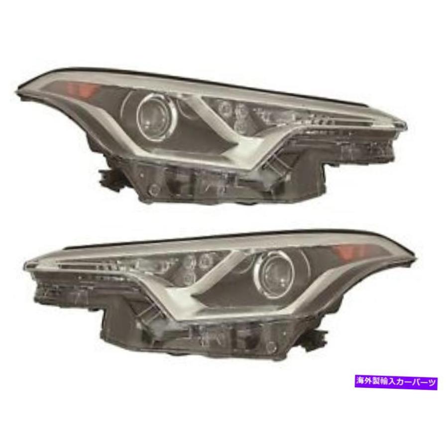 USヘッドライト Toyota C-HR CHR 2018-2019右左ヘッドライト