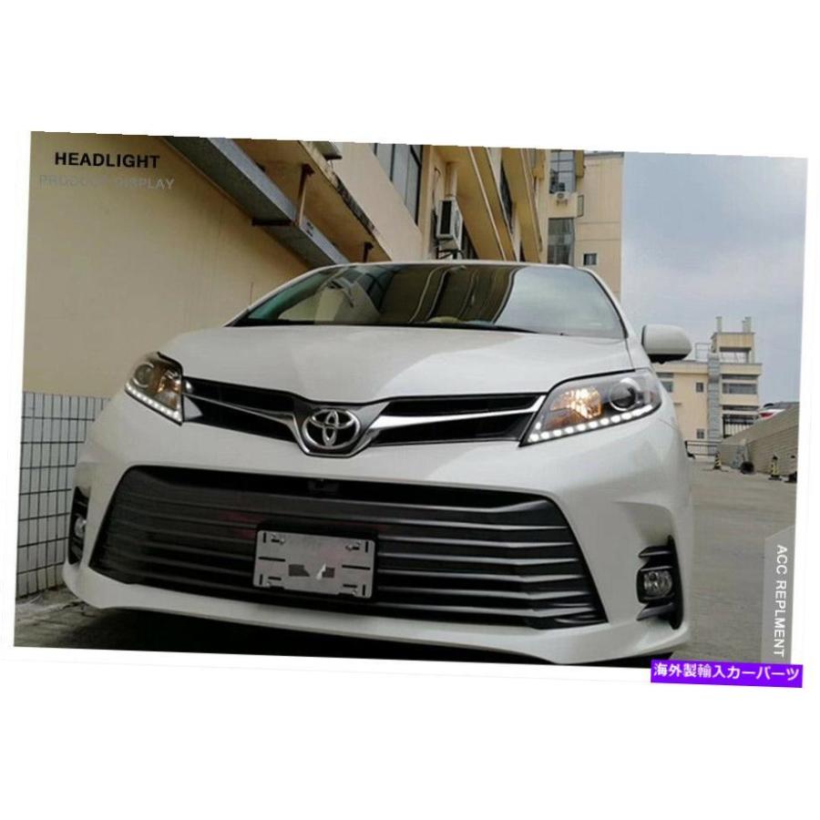 USヘッドライト Toyota Sienna 11-16 LED DRLのLEDヘッドライト 