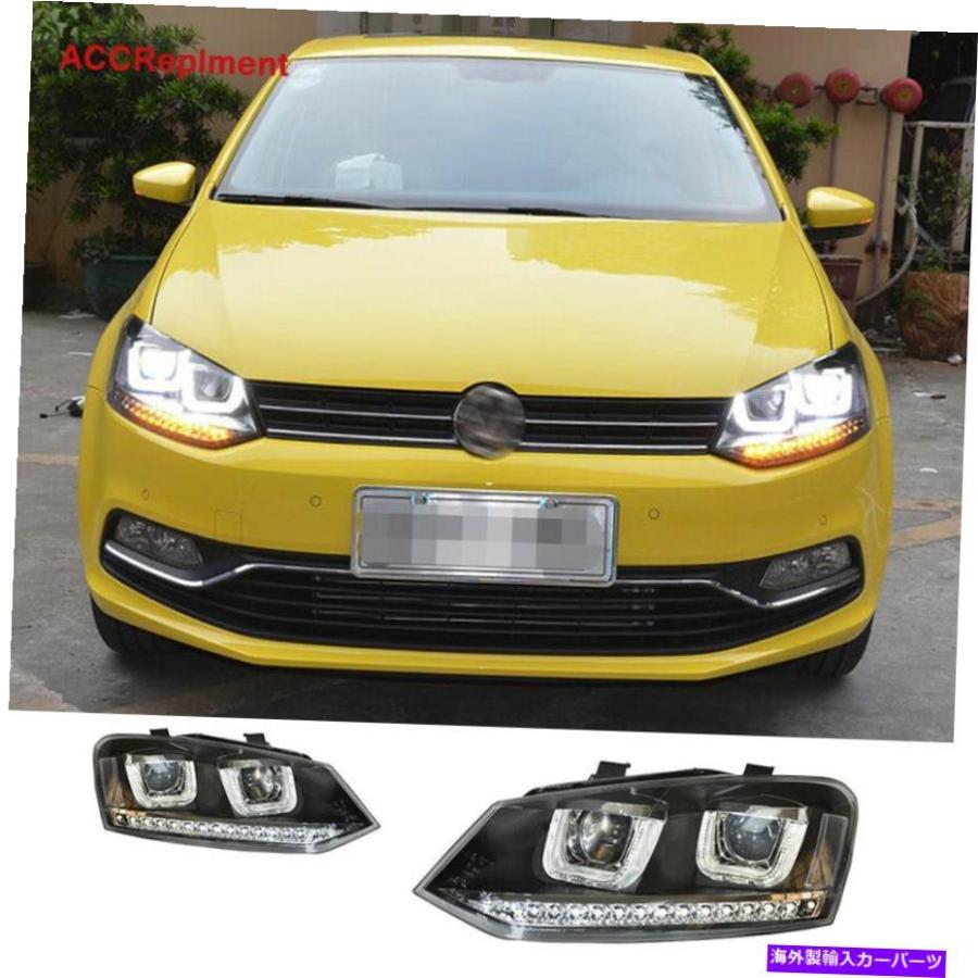 USヘッドライト VWポロヘヘブライトアセンブリ2011-2018 LED