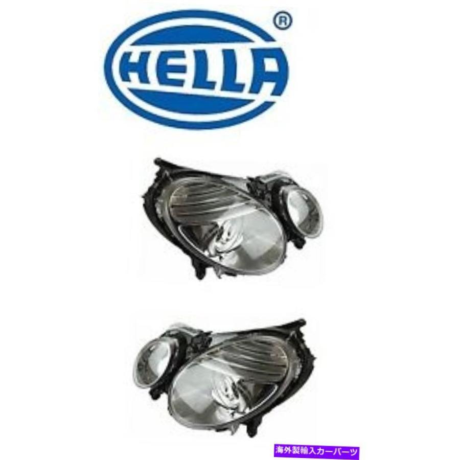 USヘッドライト メルセデスW211の左右ヘッドライトアセンブリのセットハロゲンOEM HERLA For Mercedes W211 Set