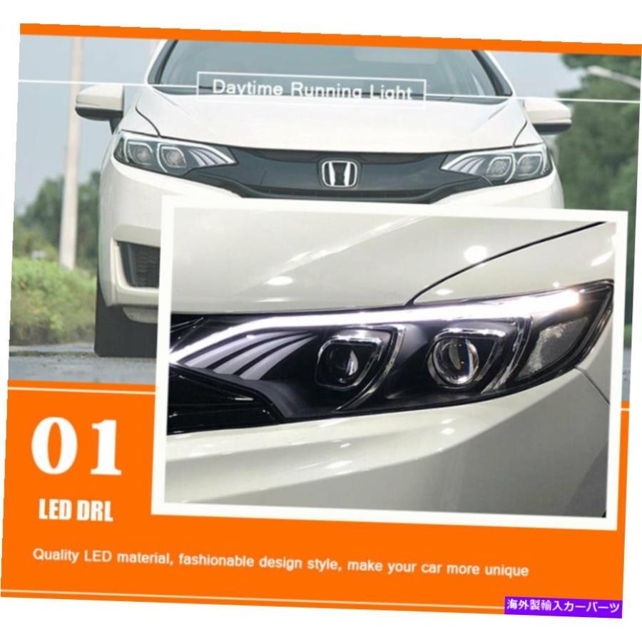 USヘッドライト Honda Fit 2014-2018 LEDヘッドライトプロジェクター