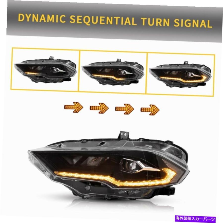USヘッドライト フォードマスタング2018-2021プロジェクターアセンブリデュアルビームDRLランプのためのLEDヘッドライト LED Headlights For Ford Mus :usdm-4143-7186:WindEraオンラインストア 通販 USヘッドライト 15-19フォードマスタング(助手席側)FO2519124Cの交換用ヘッドライト Replacement Headlight for 15-19 Ford Mustang (Passenger Side) FO2519124C