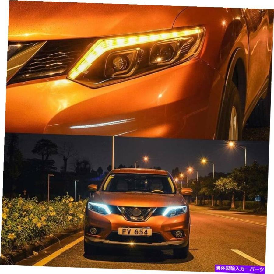USヘッドライト Nissan X-Trail 14+のための回転信号LEDヘッドライト