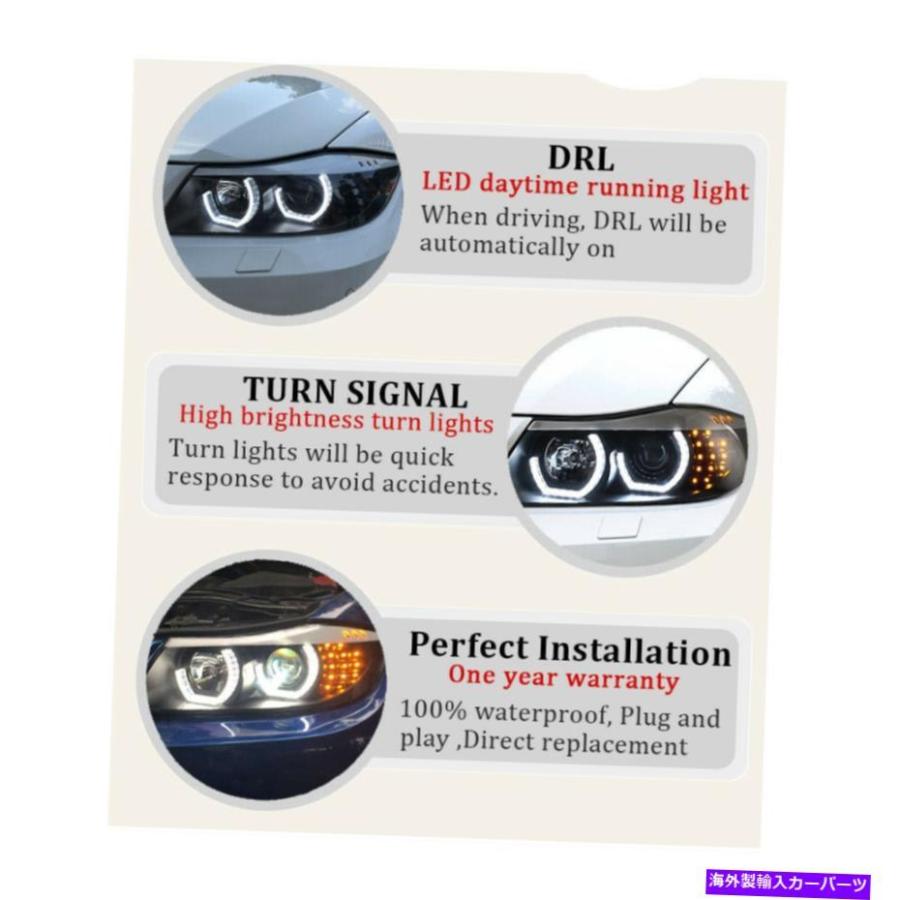 USヘッドライト BMW 3シリーズE90ヘッドランプHIDプロジェクターLED