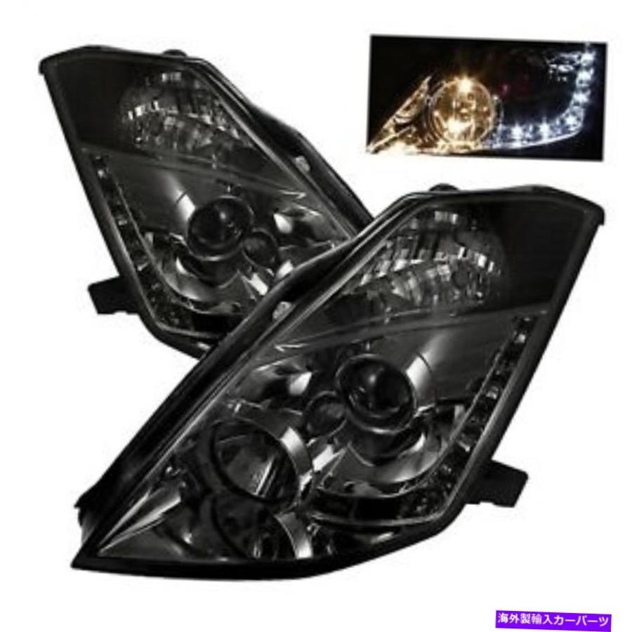 USヘッドライト Spyder Auto 5064752 DRL LEDプロジェクターのヘッド