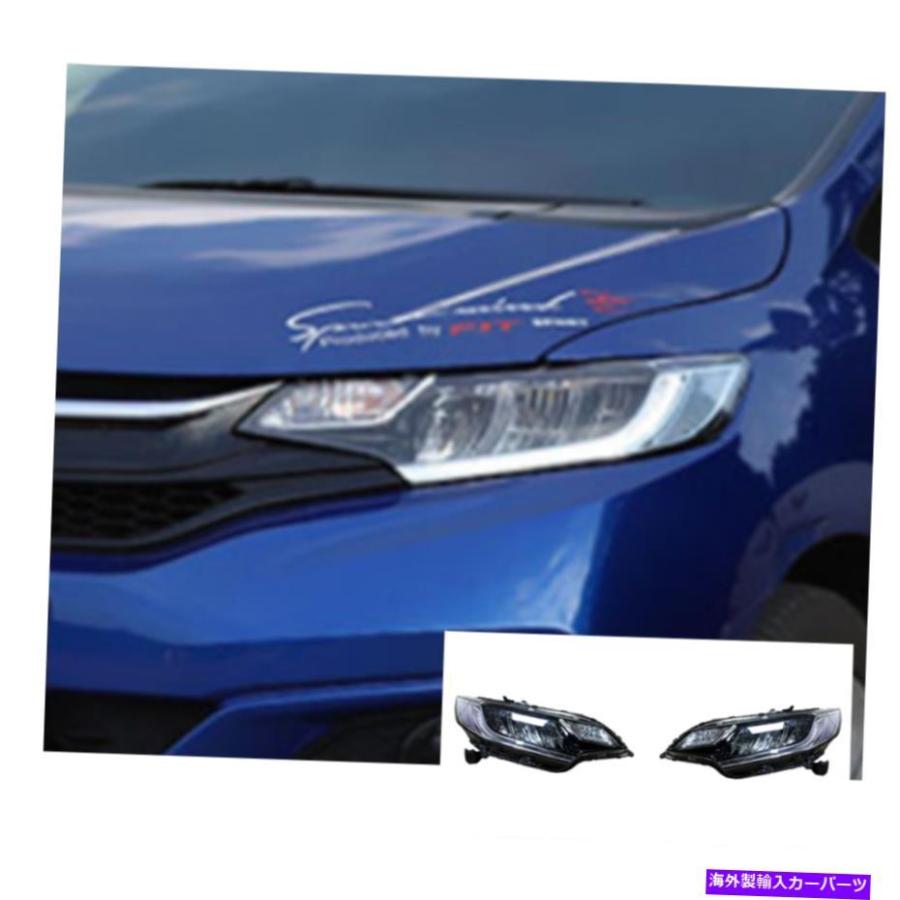 USヘッドライト ホンダフィットLEDヘッドライトLED DRL 2013-2018 OEM