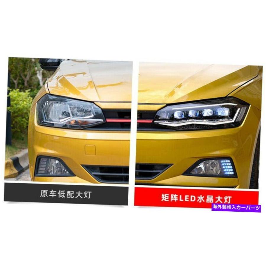 USヘッドライト 2019-2020年VW Polo MK5 ventoクロスポロランプLDV2の