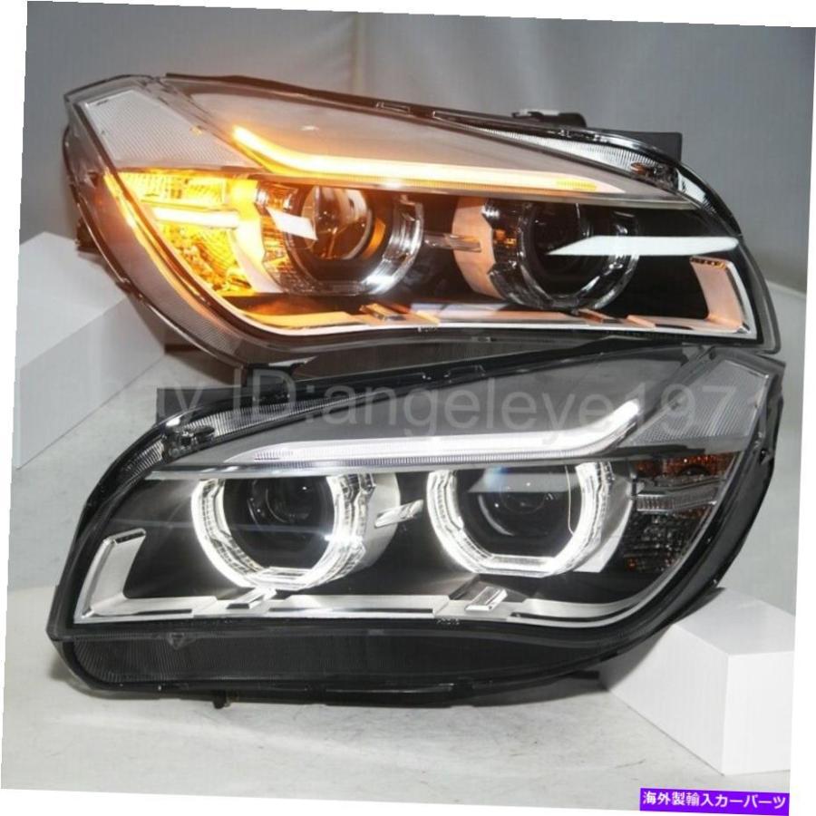 USヘッドライト BMW X1 E84 LEDストリップエンジェルアイスヘッド