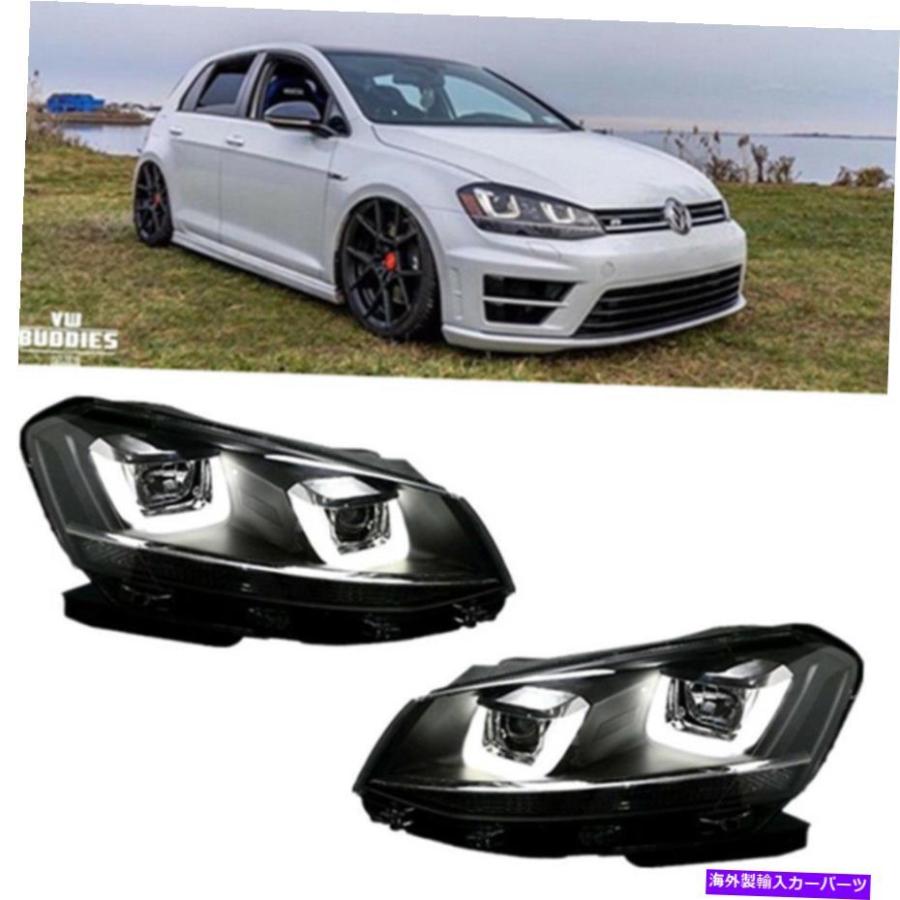 USヘッドライト 20102014 VWフォルクスワーゲンゴルフ6 GTI MK6 DRLゴルフ7 LED Headlights For