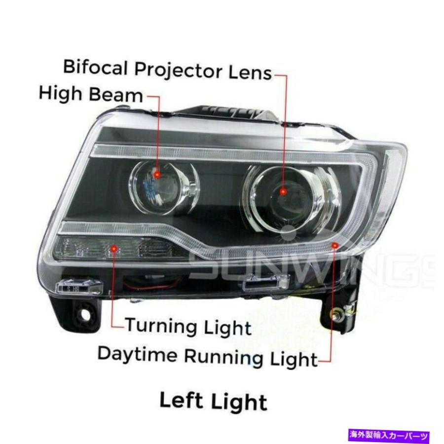 USヘッドライト 20112013ジープグランドチェロキーフロントバンパーLED BiXenonランプのためのHIDヘッドライト HID