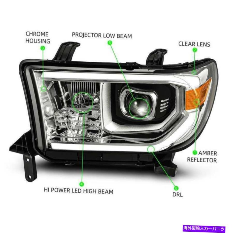 USヘッドライト FIT 07-13トヨタツンドラ/ 08-13トヨタセコイアプロ